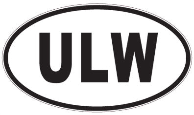 ULW - 3 Letter Initials Oval Magnet