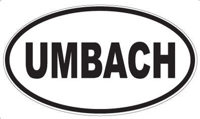 UMBACH - Oval Sticker