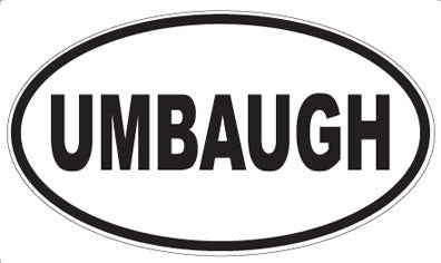 UMBAUGH - Oval Magnet