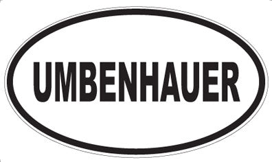 UMBENHAUER - Oval Sticker