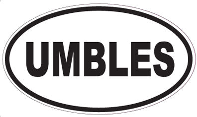 UMBLES - Oval Sticker
