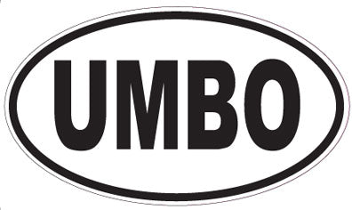 UMBO - Oval Sticker