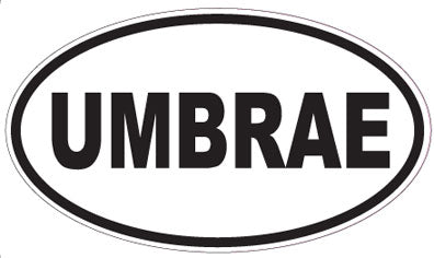 UMBRAE - Oval Sticker
