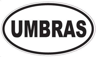 UMBRAS - Oval Sticker
