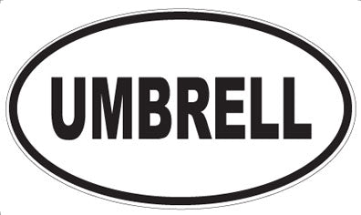 UMBRELL - Oval Sticker