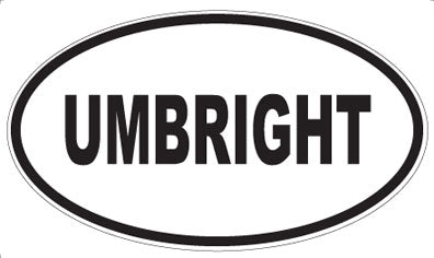 UMBRIGHT - Oval Sticker