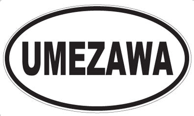 UMEZAWA - Oval Sticker