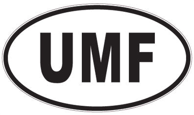 UMF - 3 Letter Initials Oval Magnet