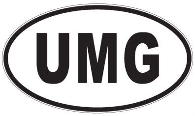 UMG - 3 Letter Initials Oval Magnet