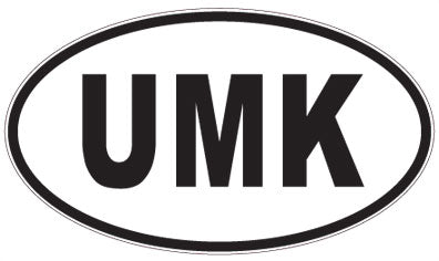 UMK - 3 Letter Initials Oval Magnet