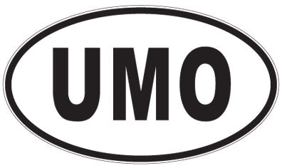 UMO - 3 Letter Initials Oval Magnet