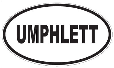 UMPHLETT - Oval Sticker