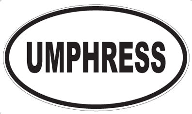 UMPHRESS - Oval Sticker