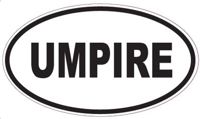 UMPIRE - Oval Sticker