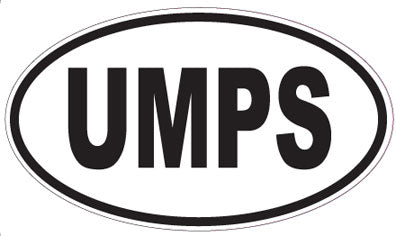 UMPS - Oval Sticker