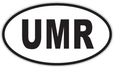 UMR - 3 Letter Initials Oval Magnet