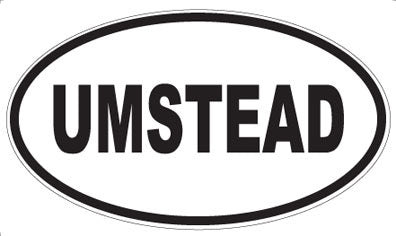 UMSTEAD - Oval Magnet
