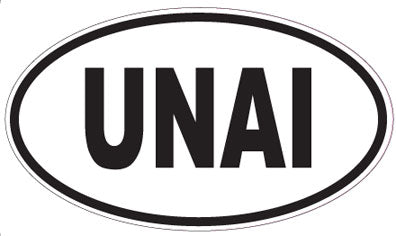 UNAI - Oval Sticker