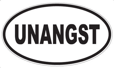 UNANGST - Oval Magnet