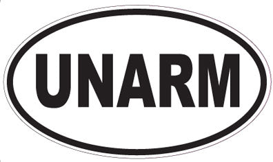 UNARM - Oval Sticker