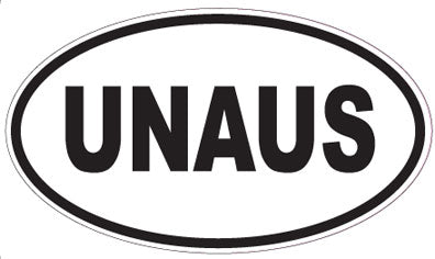 UNAUS - Oval Sticker