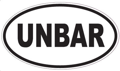 UNBAR - Oval Magnet