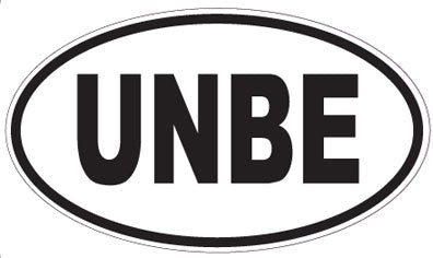 UNBE - Oval Sticker