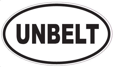 UNBELT - Oval Sticker