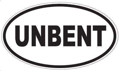 UNBENT - Oval Sticker