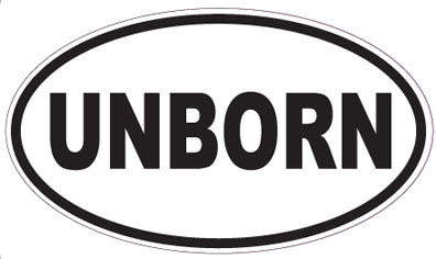 UNBORN - Oval Sticker
