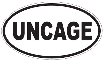 UNCAGE - Oval Sticker