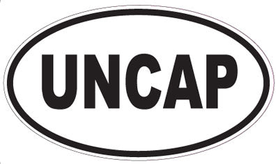 UNCAP - Oval Sticker