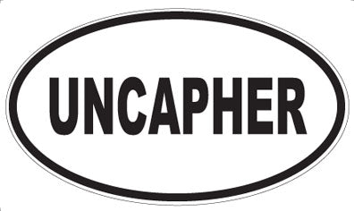 UNCAPHER - Oval Sticker