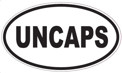 UNCAPS - Oval Sticker