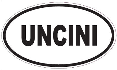 UNCINI - Oval Sticker