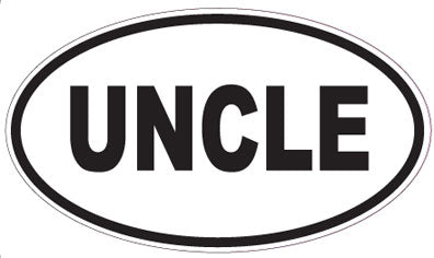 UNCLE - Oval Sticker