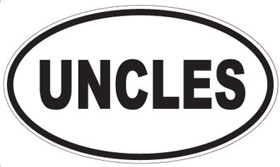 UNCLES - Oval Sticker