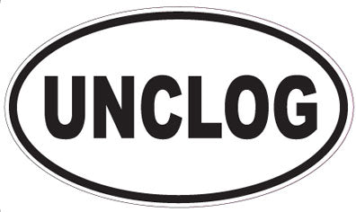 UNCLOG - Oval Sticker