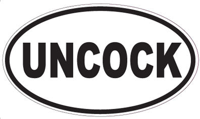 UNCOCK - Oval Sticker