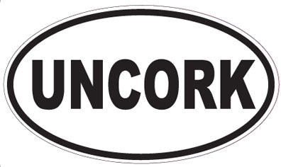 UNCORK - Oval Sticker