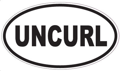 UNCURL - Oval Sticker