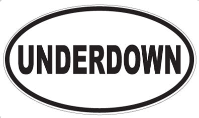 UNDERDOWN - Oval Magnet