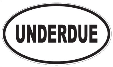UNDERDUE - Oval Magnet