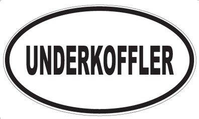 UNDERKOFFLER - Oval Sticker