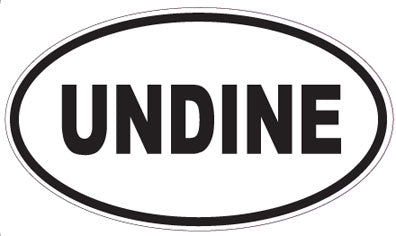 UNDINE - Oval Sticker