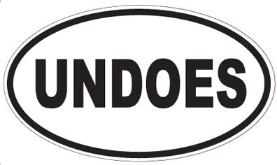 UNDOES - Oval Sticker