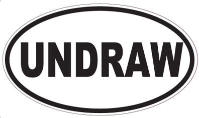 UNDRAW - Oval Sticker