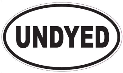 UNDYED - Oval Sticker