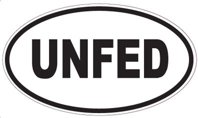UNFED - Oval Magnet