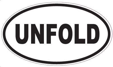 UNFOLD - Oval Sticker